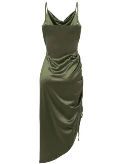 1960s Drawstring Spaghetti Strap Pencil Dress 31 1960s Drawstring Spaghetti Strap Pencil Dress -Candi Clothing Shop SCV020944 DG2