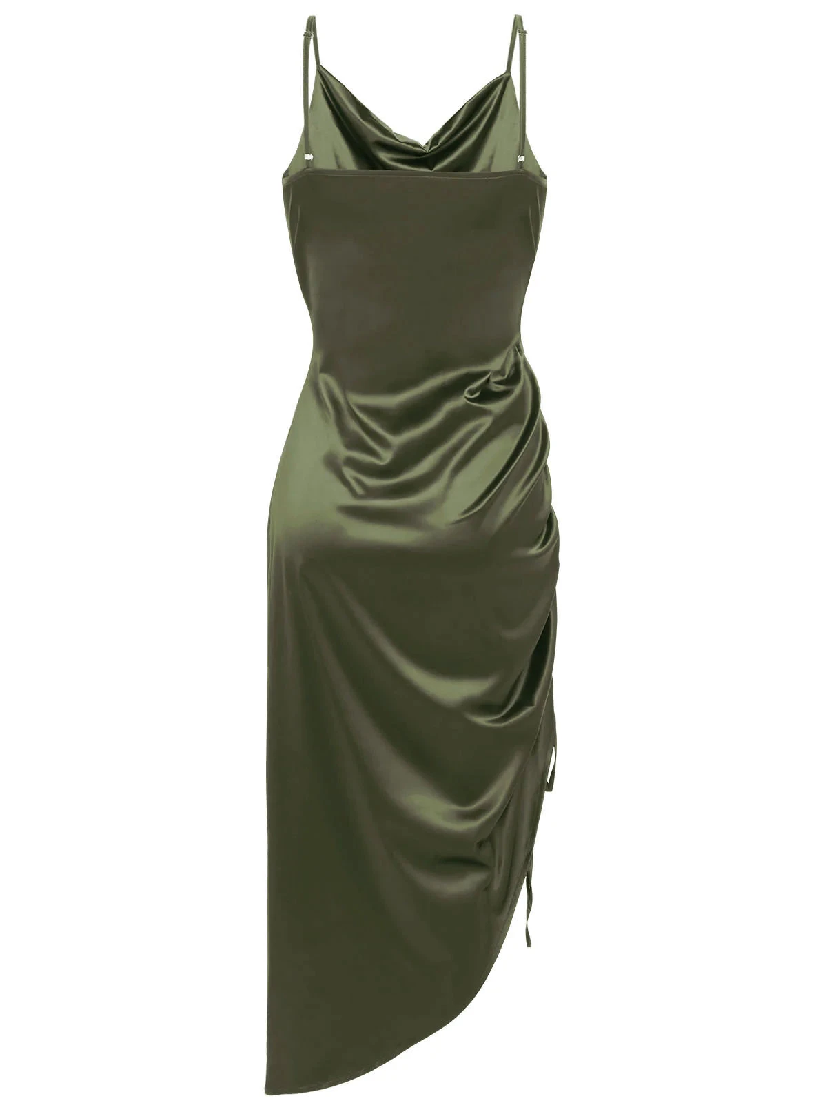 1960s Drawstring Spaghetti Strap Pencil Dress 14 1960s Drawstring Spaghetti Strap Pencil Dress - Image 14