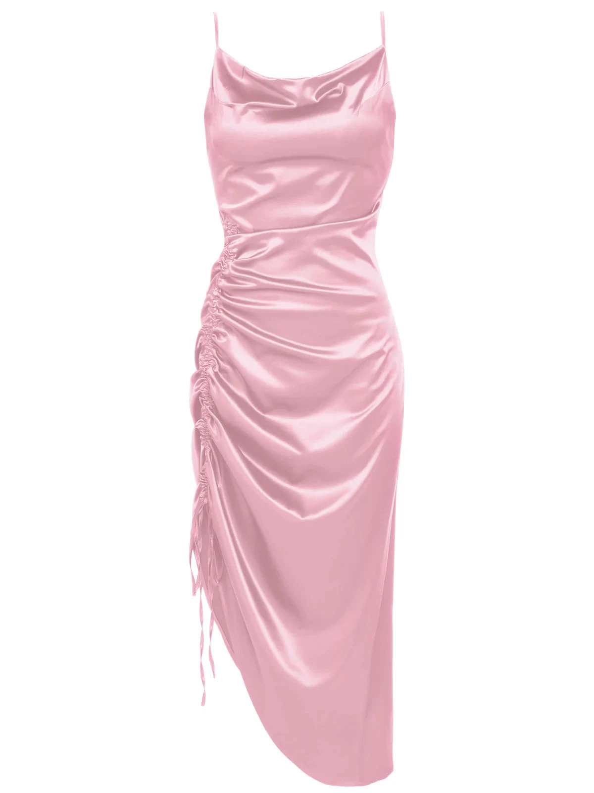 1960s Drawstring Spaghetti Strap Pencil Dress 1 1960s Drawstring Spaghetti Strap Pencil Dress