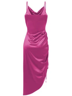 1960s Drawstring Spaghetti Strap Pencil Dress 29 1960s Drawstring Spaghetti Strap Pencil Dress -Candi Clothing Shop SCV020944 RR2