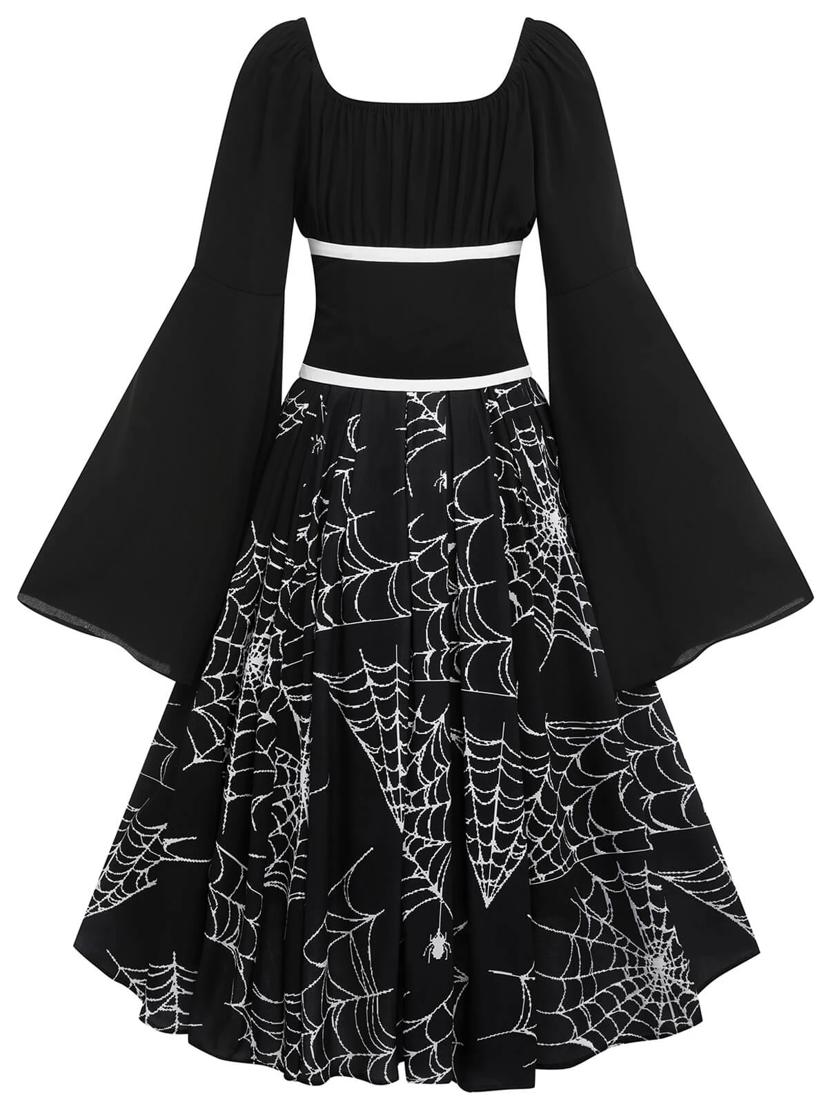 Halloween Gothic Spider Web Swing Dress 4 Halloween Gothic Spider Web Swing Dress - Image 4
