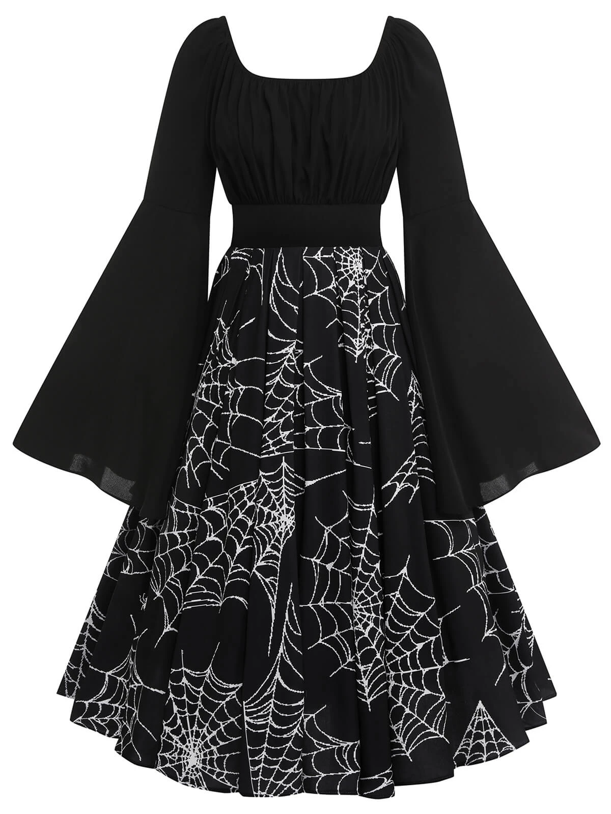 Halloween Gothic Spider Web Swing Dress 5 Halloween Gothic Spider Web Swing Dress - Image 5