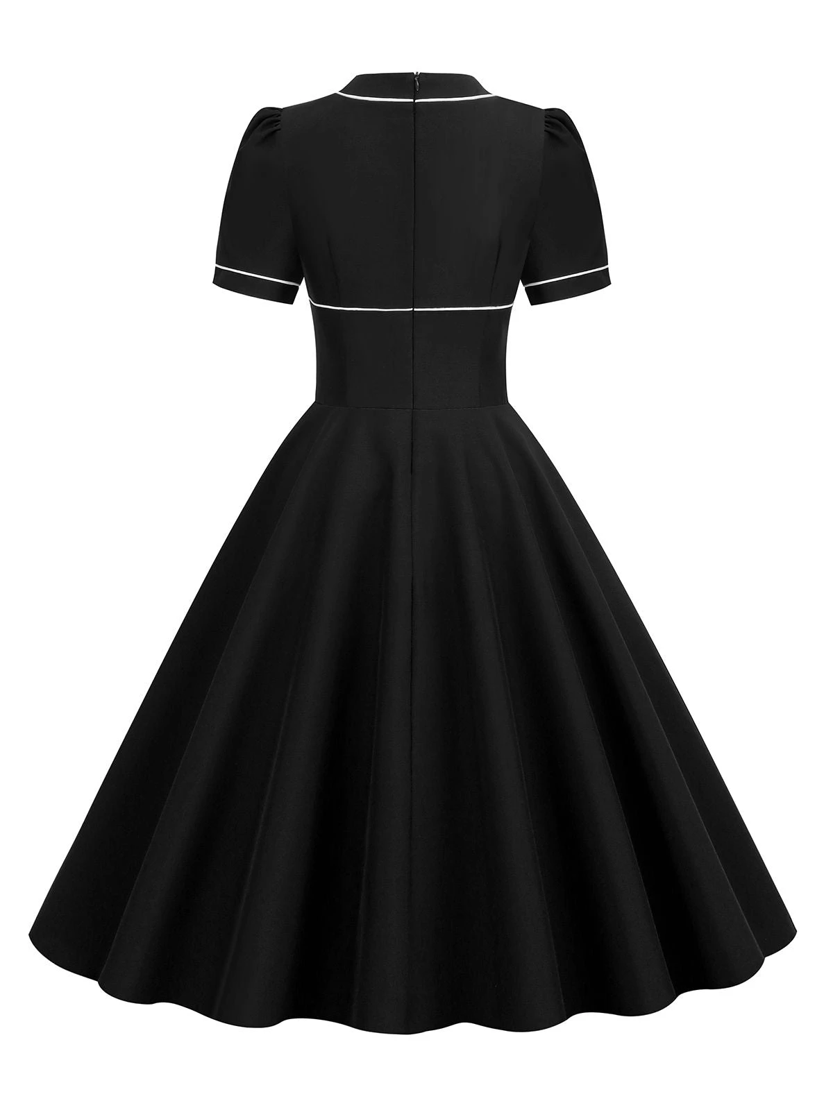 1950s Patchwork Button Swing Vintage Dress 8 1950s Patchwork Button Swing Vintage Dress - Image 8