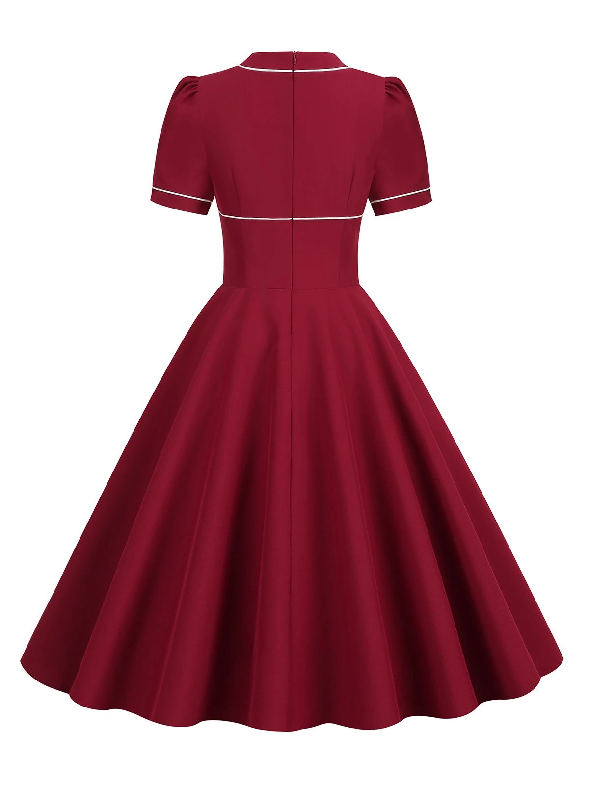 1950s Patchwork Button Swing Vintage Dress 10 1950s Patchwork Button Swing Vintage Dress - Image 10