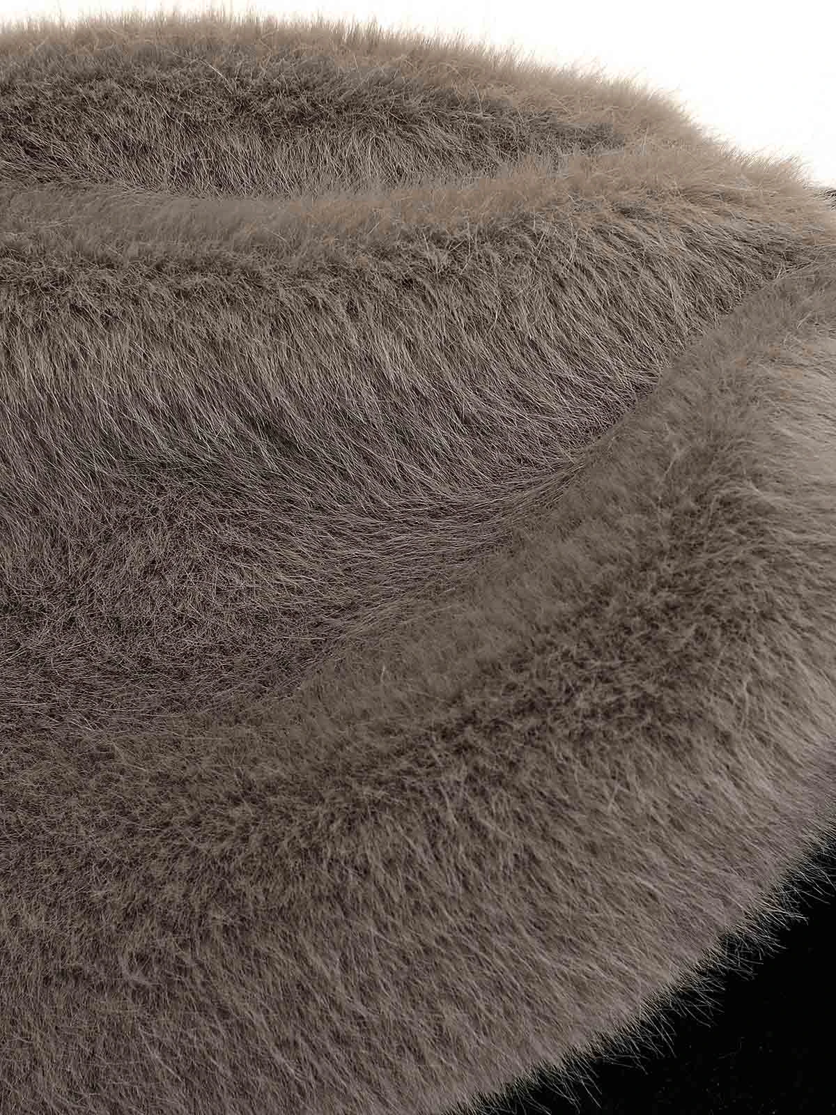 2PCS Black 1960s Solid Dress & Plush Cape 8 2PCS Black 1960s Solid Dress & Plush Cape - Image 8