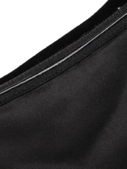 Black 1960s Off-Shoulder Rhinestones Velvet Dress -Candi Clothing Shop SCV021045 5