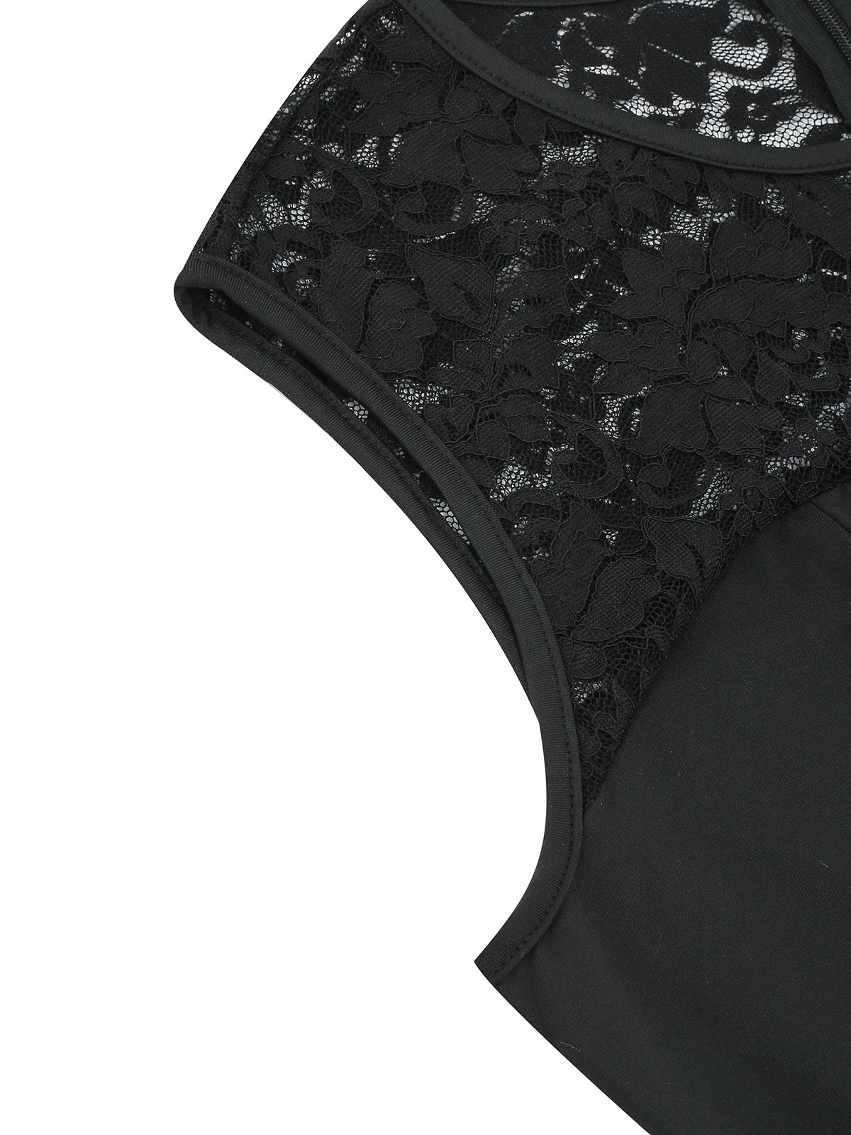 Navy Blue 1950s Halloween Lace Patchwork Dress 4 Navy Blue 1950s Halloween Lace Patchwork Dress - Image 4