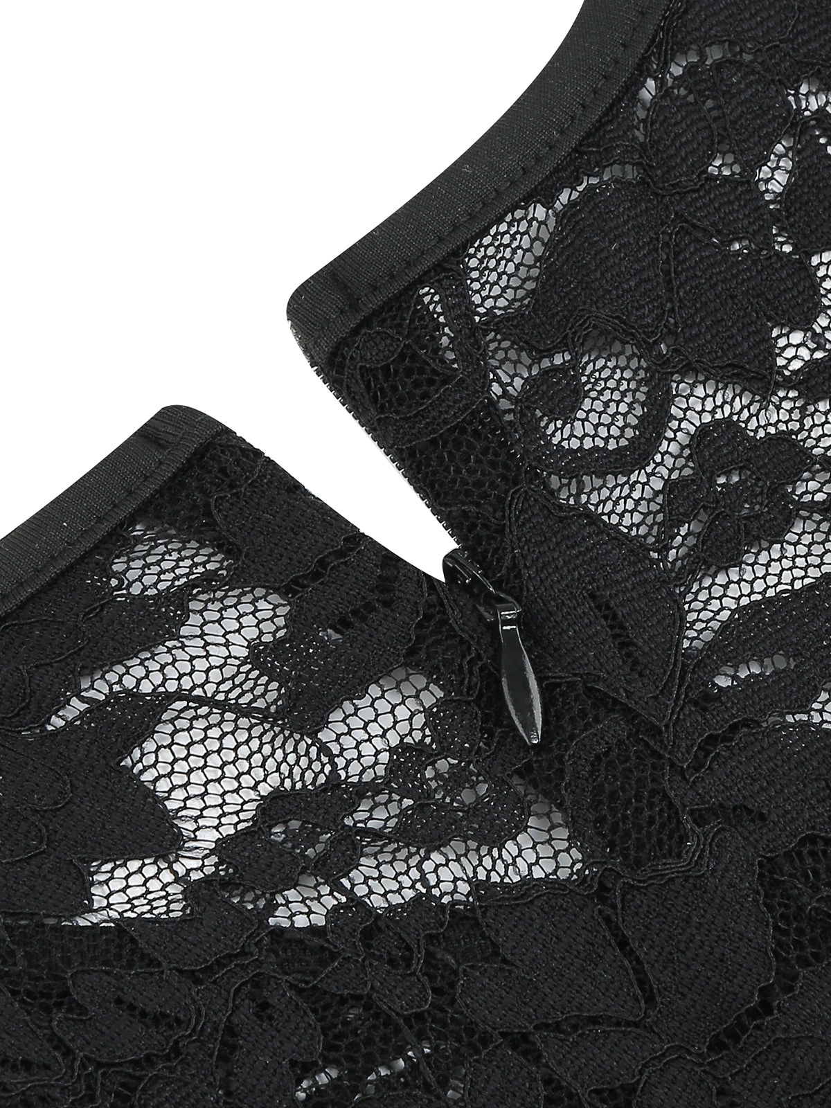 Navy Blue 1950s Halloween Lace Patchwork Dress 5 Navy Blue 1950s Halloween Lace Patchwork Dress - Image 5