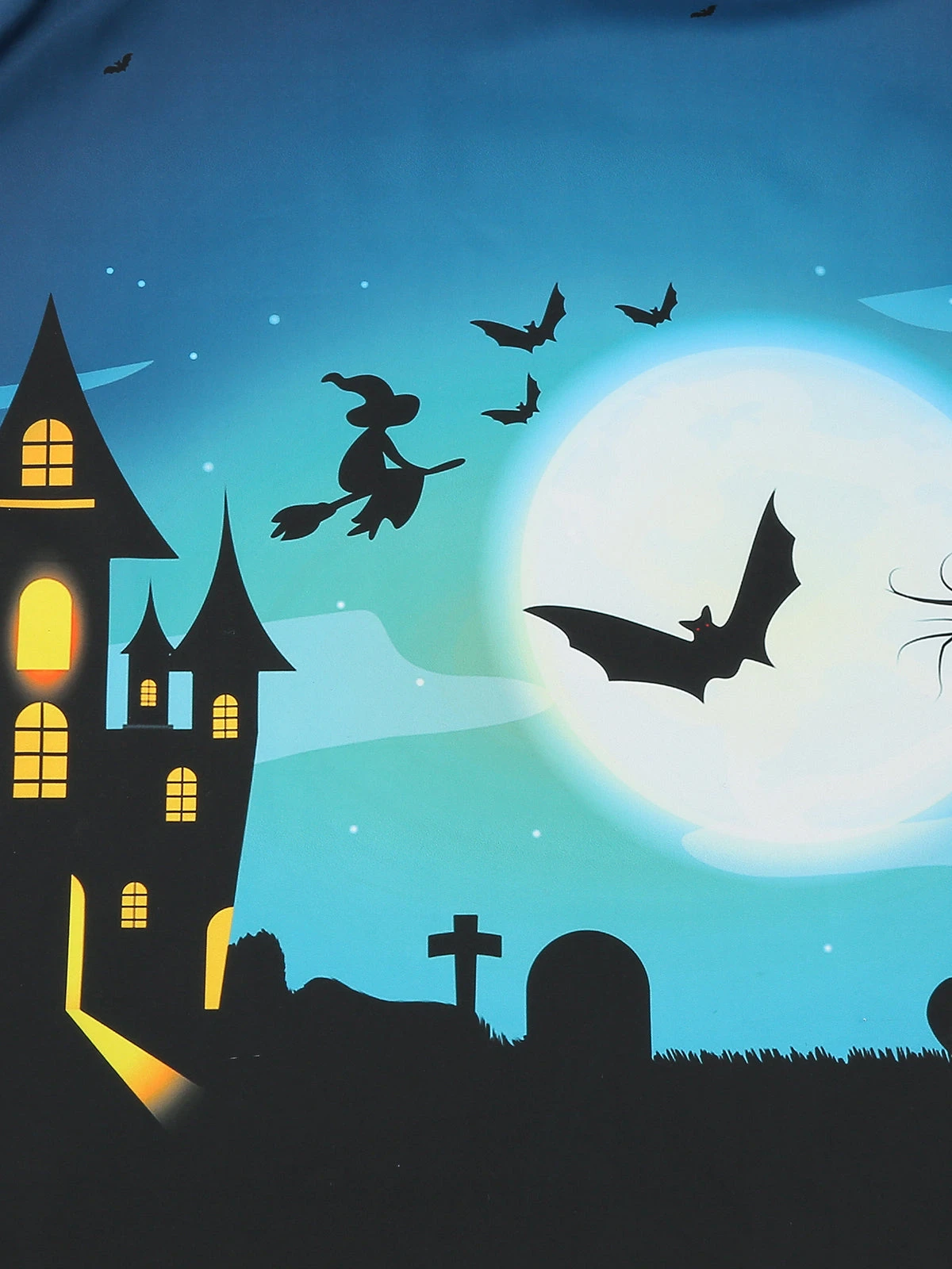 Navy Blue 1950s Halloween Lace Patchwork Dress 7 Navy Blue 1950s Halloween Lace Patchwork Dress - Image 7