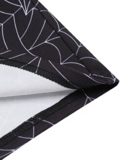 Black 1960s Off-shoulder Spider Web Dress 15 Black 1960s Off-shoulder Spider Web Dress -Candi Clothing Shop SCV021131 7