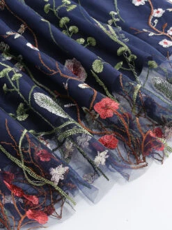 1950s Flower Gauze Sleeveless Swing Dress -Candi Clothing Shop SCV021197 NB 5