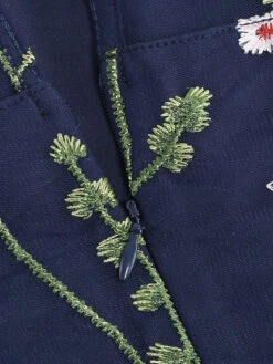 1950s Flower Gauze Sleeveless Swing Dress -Candi Clothing Shop SCV021197 NB 6