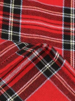 1950s Long Sleeve Patchwork Swing Dress -Candi Clothing Shop SCV021198 R 5