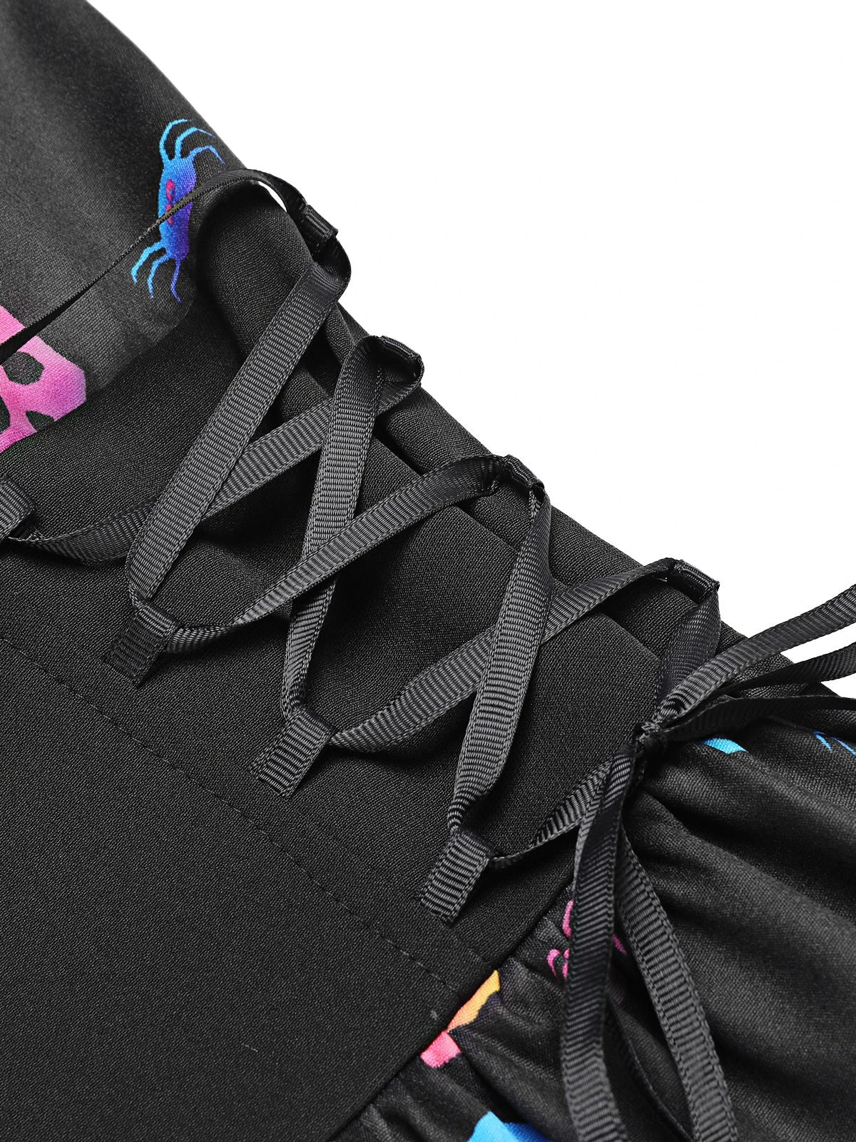 1950s Halloween Colorful Print Strap Dress 5 1950s Halloween Colorful Print Strap Dress - Image 5