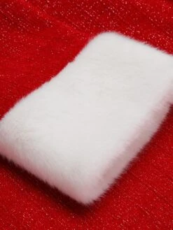 Red 1950s Solid Plush Christmas Dress 12 Red 1950s Solid Plush Christmas Dress -Candi Clothing Shop SCV021231 5