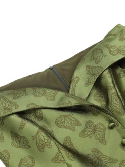 Green 1950s Off-Shoulder Vintage Dress 11 Green 1950s Off-Shoulder Vintage Dress -Candi Clothing Shop SCV021276 G 5