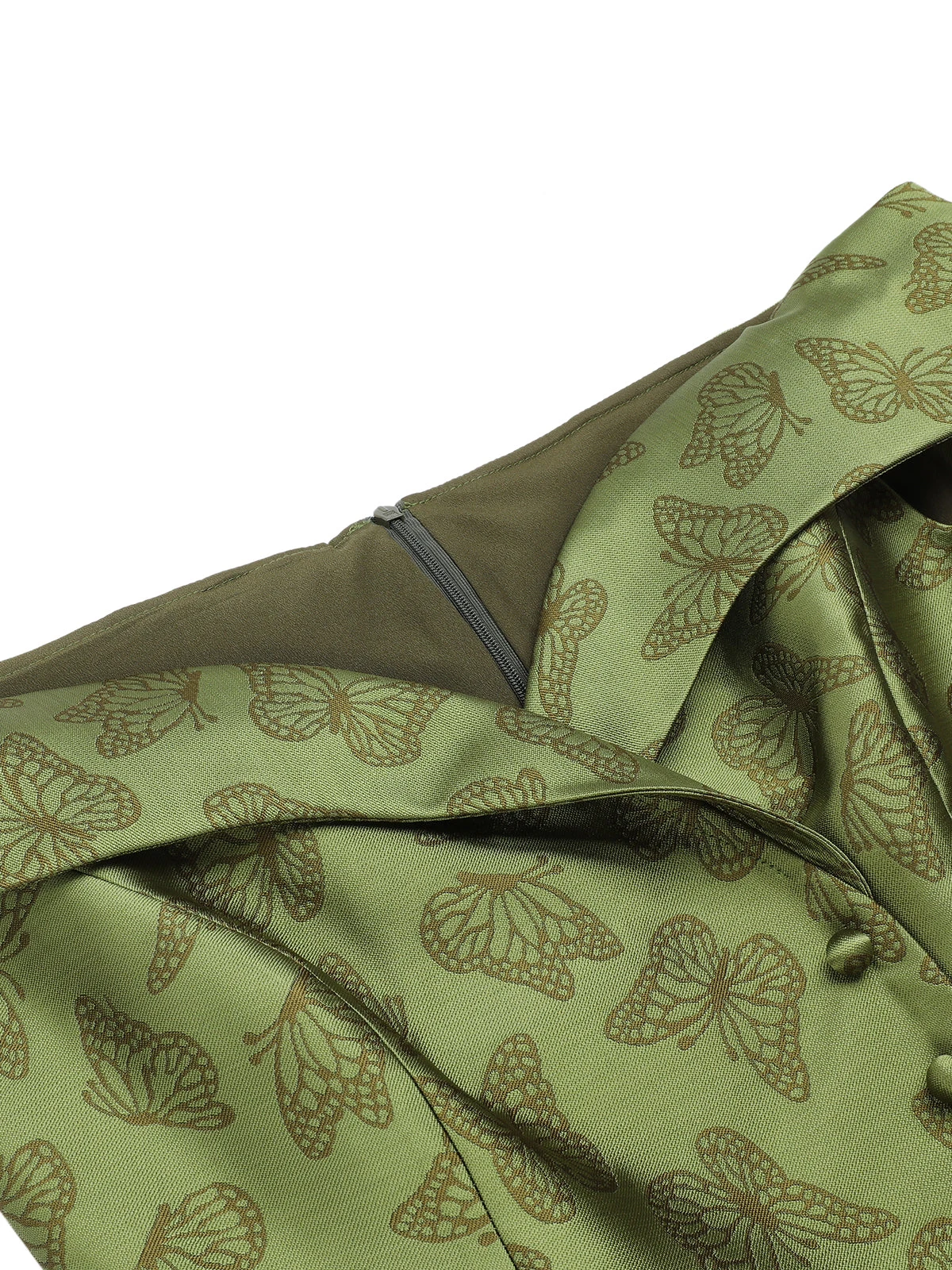 Green 1950s Off-Shoulder Vintage Dress 5 Green 1950s Off-Shoulder Vintage Dress - Image 5