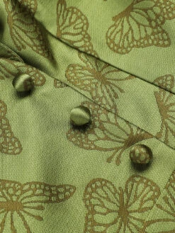 Green 1950s Off-Shoulder Vintage Dress 13 Green 1950s Off-Shoulder Vintage Dress -Candi Clothing Shop SCV021276 G 7