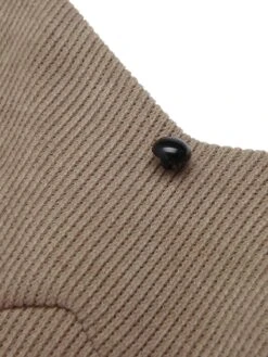 Khaki 1950s Knitted Leather Patchwork Dress -Candi Clothing Shop SCV021317 4