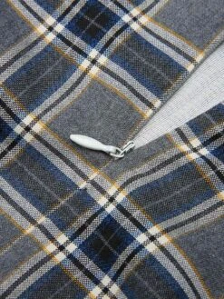 Gray 1960s Plaid Patchwork Pencil Dress 12 Gray 1960s Plaid Patchwork Pencil Dress -Candi Clothing Shop SCV021346 2