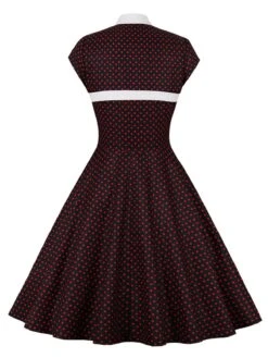 1950s Polka Dots Heart Collar Dress 12 1950s Polka Dots Heart Collar Dress -Candi Clothing Shop SCV021501 B 3