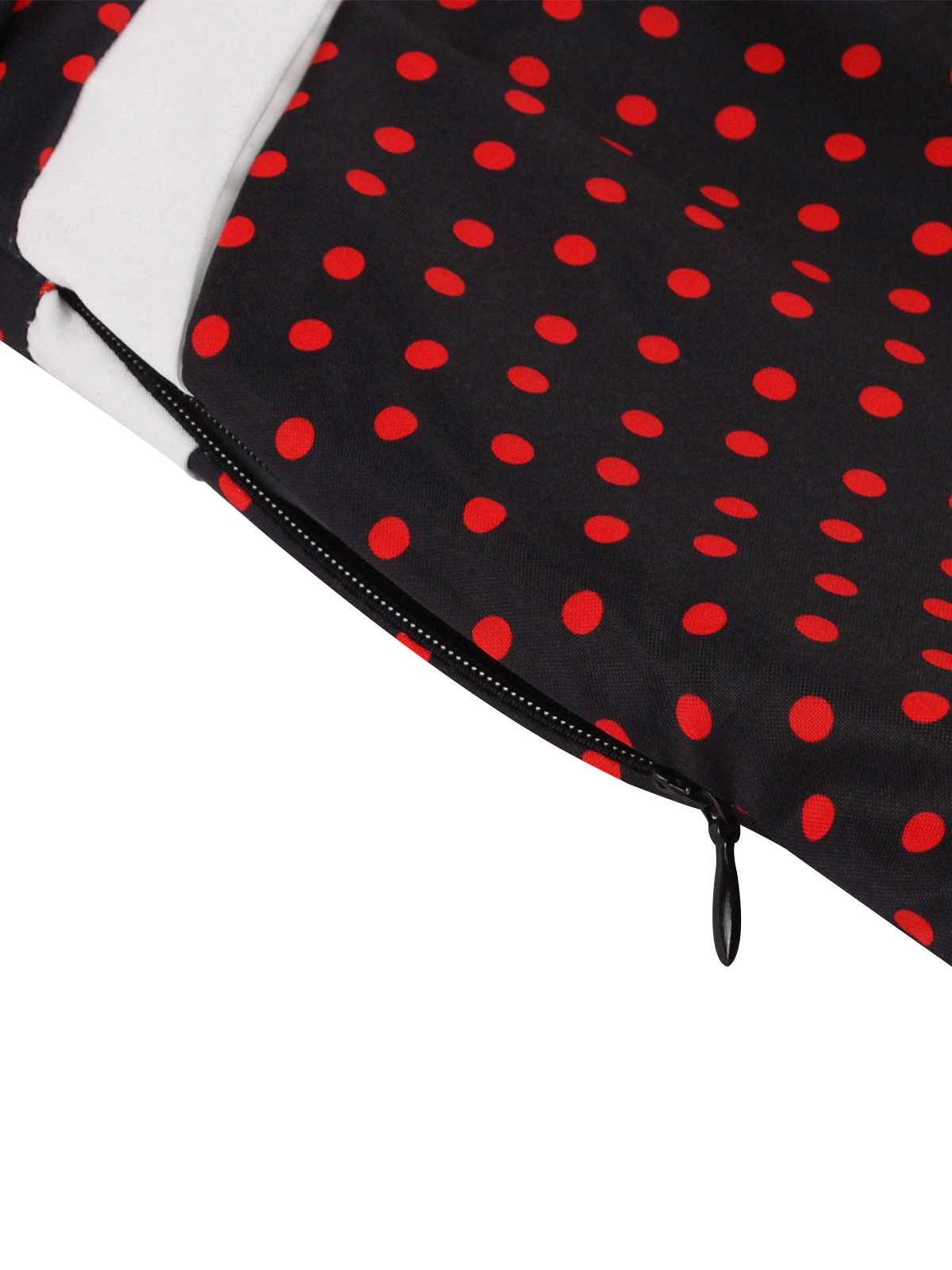 1950s Polka Dots Heart Collar Dress 5 1950s Polka Dots Heart Collar Dress - Image 5