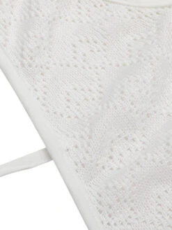 White 1960s Knitted Halter Dress Cover-Up 12 White 1960s Knitted Halter Dress Cover-Up -Candi Clothing Shop SCXL000515 5