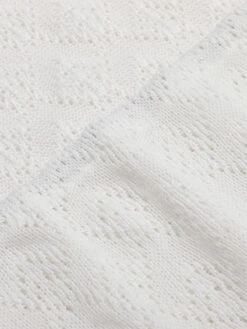 White 1960s Knitted Halter Dress Cover-Up 13 White 1960s Knitted Halter Dress Cover-Up -Candi Clothing Shop SCXL000515 6