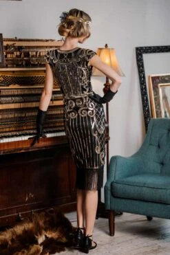 [US Warehouse] Black 1920s Sequined Flapper Dress -Candi Clothing Shop SVH034315 B 3 f5609ac8 adc5 4ce9 a95f dd9be954b156