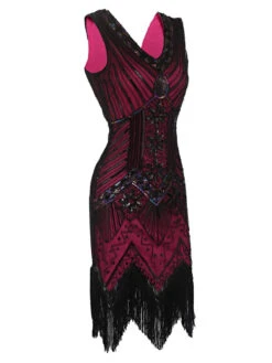 [US Warehouse] Rose Red 1920s Flapper Sequin Dress -Candi Clothing Shop SVH034316 RR 2 bbee088e 5434 43dd bede 06fa781f63dc
