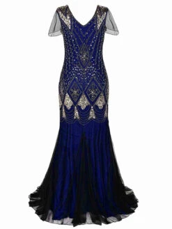 [Clearance] 1920s Sequined Maxi Flapper Dress -Candi Clothing Shop SVH034483 BL 3 5c98fa93 8fe1 4df1 bc19 f7b228d09b68