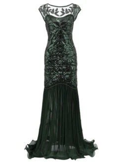 [US Warehouse] Black 1920s Sequin Maxi Flapper Dress -Candi Clothing Shop SVV031525 DG 1 bddc11fd 19b1 467e a2b0 b5b6038995e6