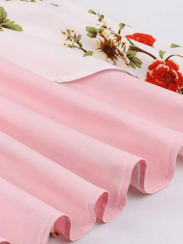 1950s Halter Floral Swing Dress 4 1950s Halter Floral Swing Dress - Image 4