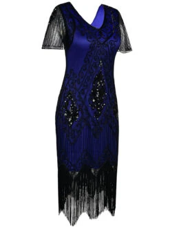 1920s Sequin Art Deco Flapper Dress 14 1920s Sequin Art Deco Flapper Dress -Candi Clothing Shop SVV032064 BL 2 d757b93f 0675 4348 a04c 66742bb2db45