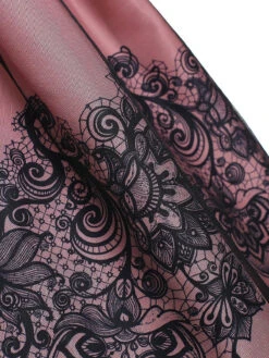 1950s Floral Print Off Shoulder Dress 8 1950s Floral Print Off Shoulder Dress -Candi Clothing Shop SVV032163 DA 4